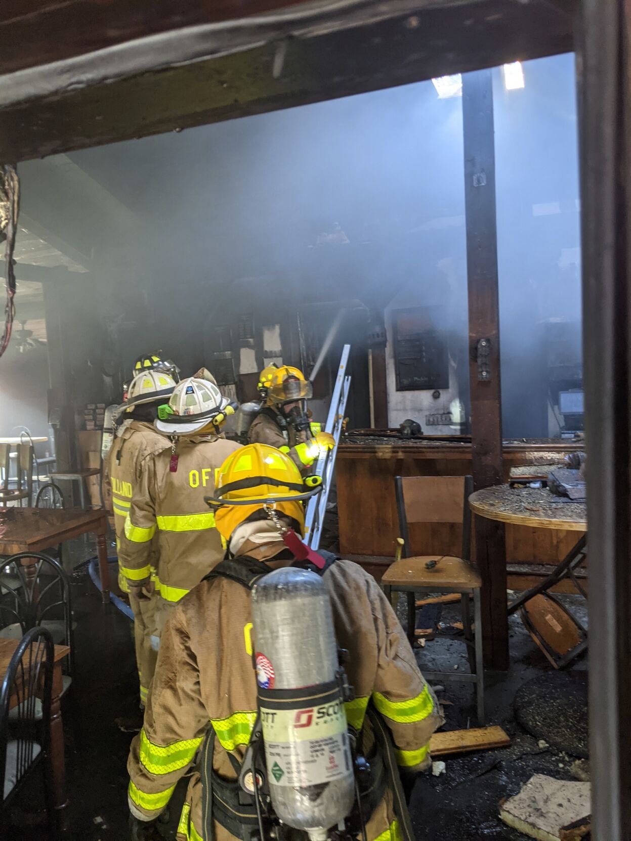 Fire at MJ Tuckers in Sandisfield